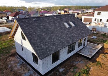 Двухэтажный дом c мансардной крышей, 216 м²